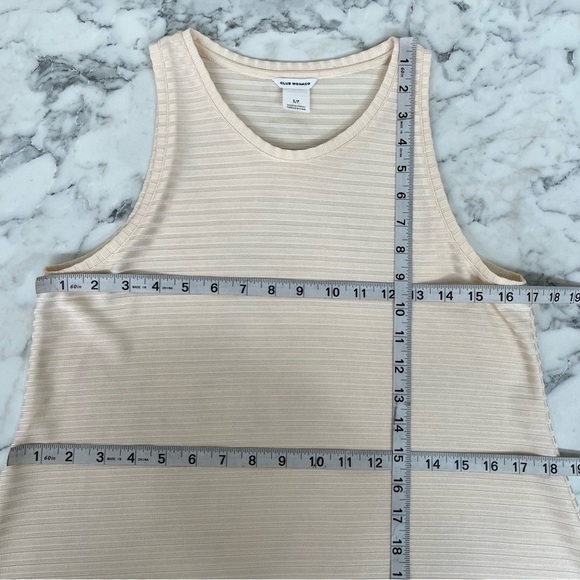 Club Monaco sleeveless ribbed midi dress textured knit shark bite hem size small - Picture 5 of 8